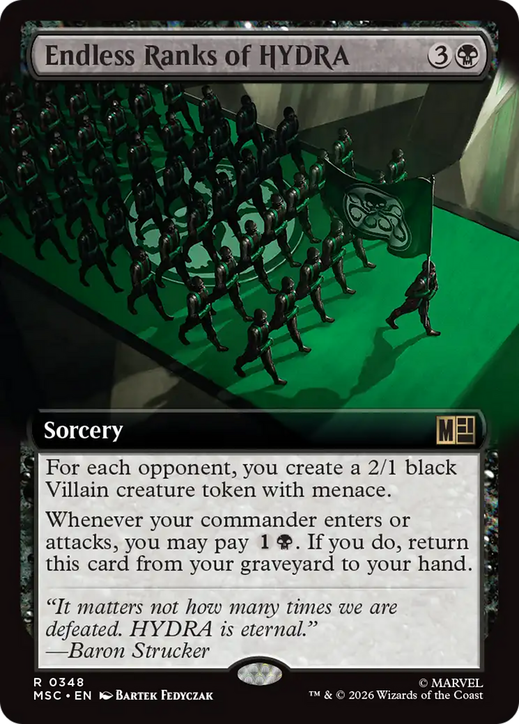 Endless Ranks of HYDRA (Extended Art) [Marvel Super Heroes Commander] | Card Merchant Takapuna