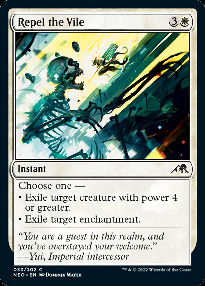 Repel the Vile [Kamigawa: Neon Dynasty] | Card Merchant Takapuna