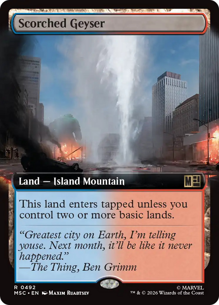 Scorched Geyser (Extended Art) [Marvel Super Heroes Commander] | Card Merchant Takapuna
