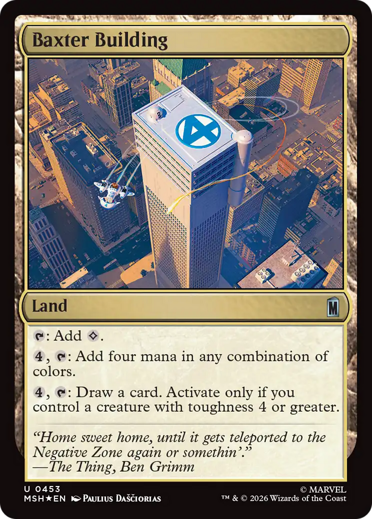 Baxter Building (Surge Foil) [Marvel Super Heroes] | Card Merchant Takapuna