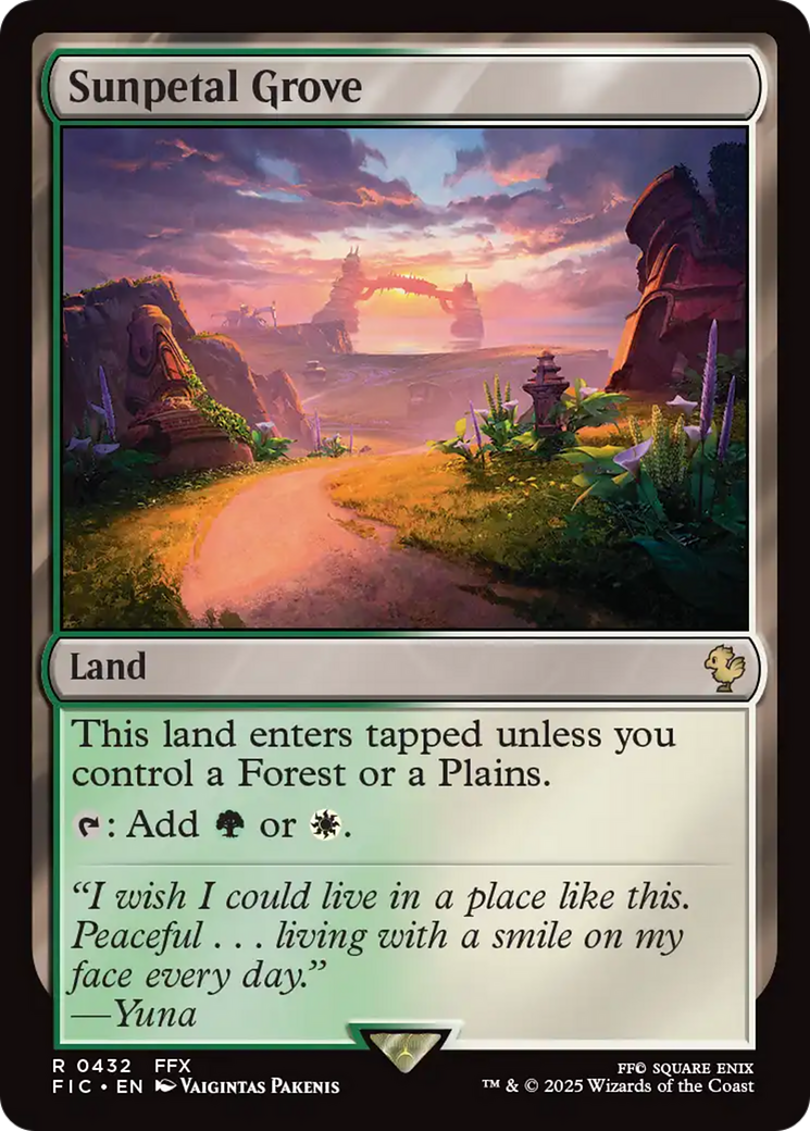 Sunpetal Grove [FINAL FANTASY Commander] | Card Merchant Takapuna