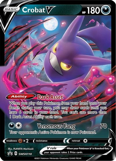 Crobat V (SWSH110) [Sword & Shield: Black Star Promos] | Card Merchant Takapuna