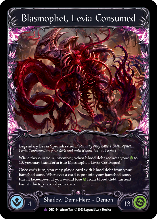 Levia, Redeemed // Blasmophet, Levia Consumed (Marvel) [DTD164] (Dusk Till Dawn)  Cold Foil | Card Merchant Takapuna