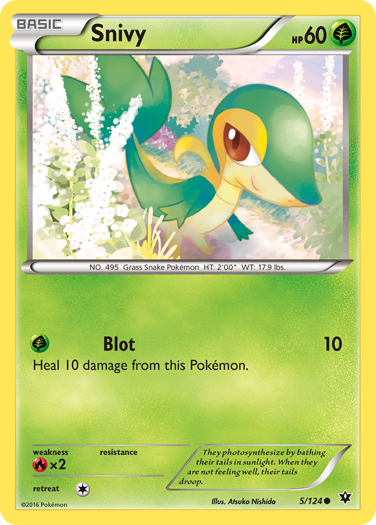 Snivy (5/124) [XY: Fates Collide] | Card Merchant Takapuna