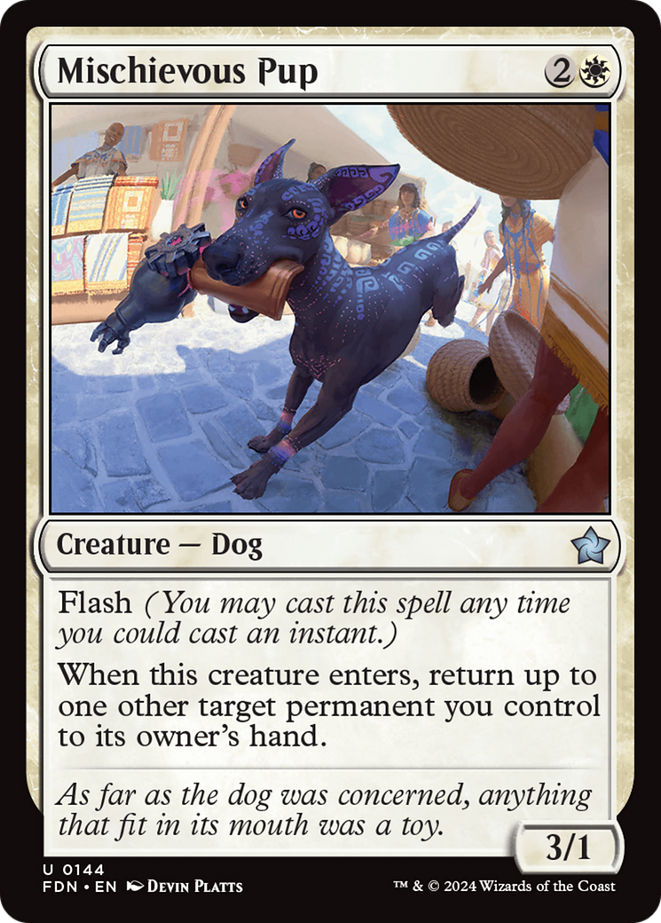Mischievous Pup [Foundations] | Card Merchant Takapuna
