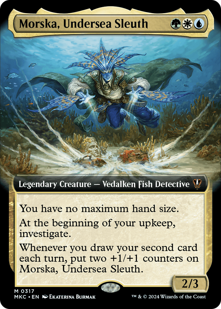 Morska, Undersea Sleuth (Extended Art) [Murders at Karlov Manor Commander] | Card Merchant Takapuna