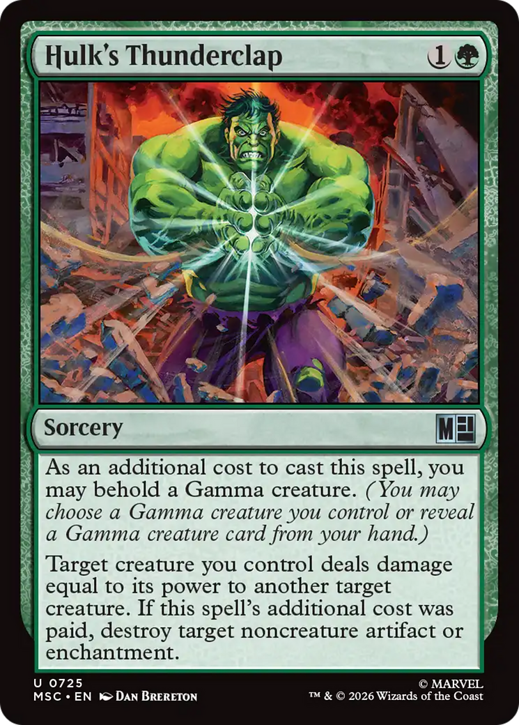 Hulk's Thunderclap [Marvel Super Heroes Commander] | Card Merchant Takapuna