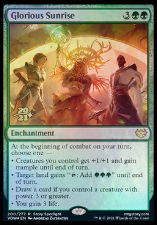 Glorious Sunrise [Innistrad: Crimson Vow Prerelease Promos] | Card Merchant Takapuna