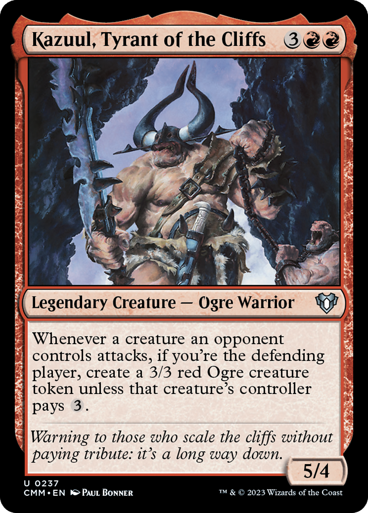 Kazuul, Tyrant of the Cliffs [Commander Masters] | Card Merchant Takapuna