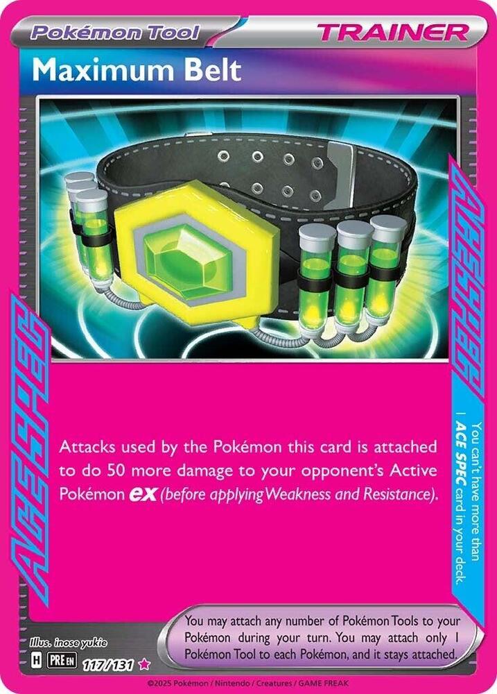 Maximum Belt (117/131) [Scarlet & Violet: Prismatic Evolutions] | Card Merchant Takapuna