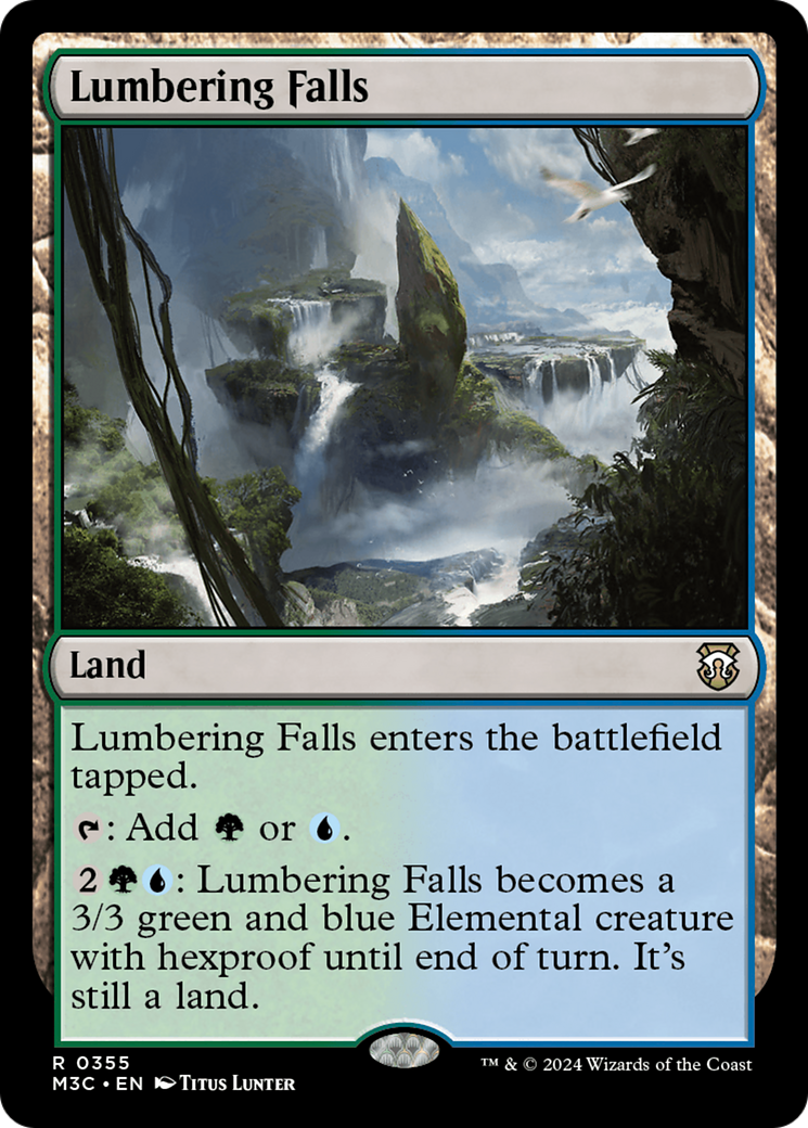 Lumbering Falls (Ripple Foil) [Modern Horizons 3 Commander] | Card Merchant Takapuna
