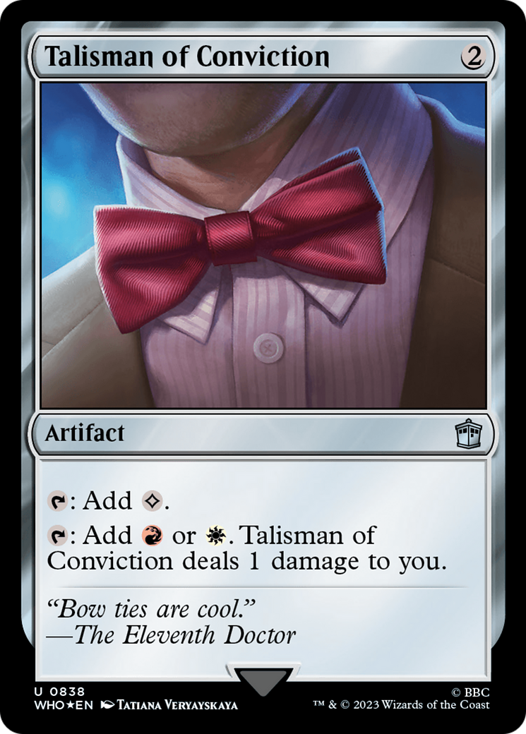 Talisman of Conviction (Surge Foil) [Doctor Who] | Card Merchant Takapuna
