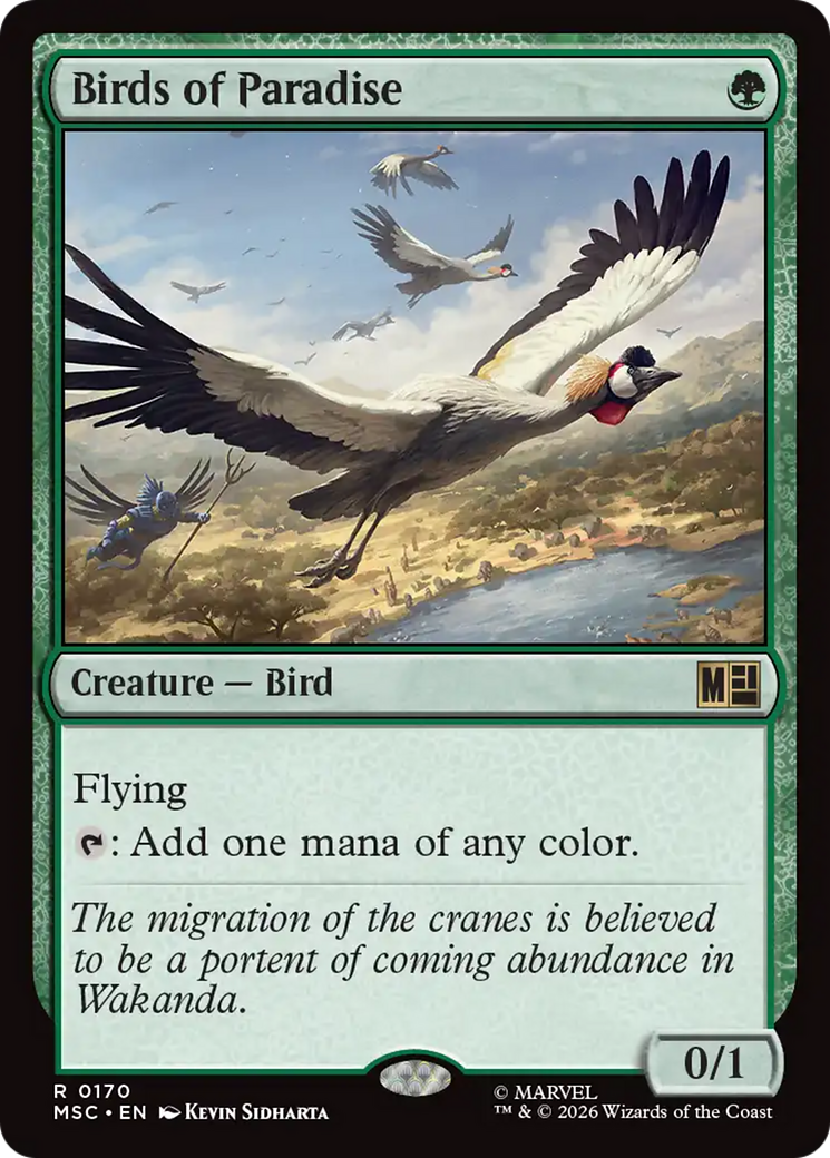 Birds of Paradise (Surge Foil) [Marvel Super Heroes Commander] | Card Merchant Takapuna