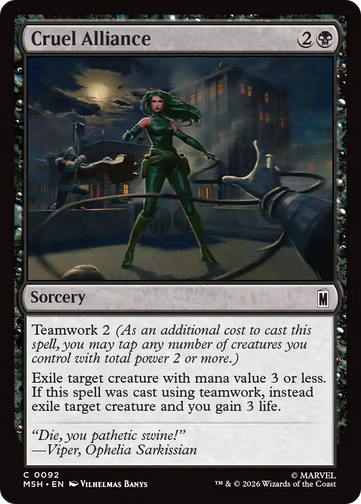 Cruel Alliance [Marvel Super Heroes] | Card Merchant Takapuna