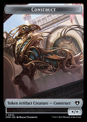 Zombie (0019) // Construct (0042) Double-Sided Token [Commander Masters Tokens] | Card Merchant Takapuna