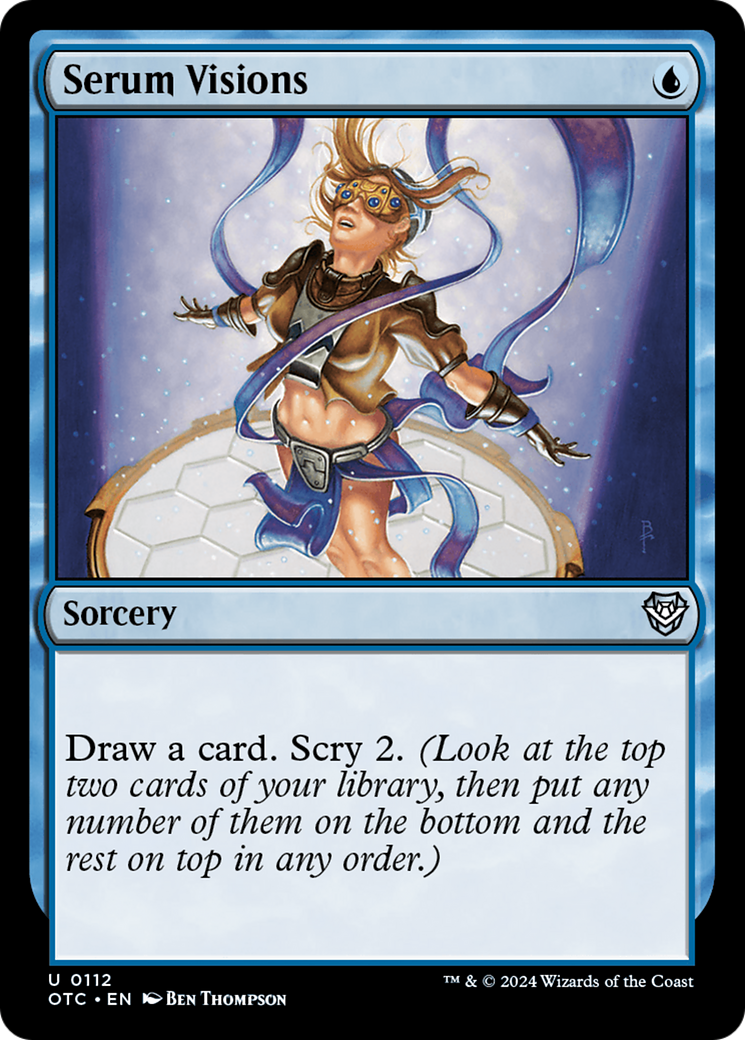 Serum Visions [Outlaws of Thunder Junction Commander] | Card Merchant Takapuna