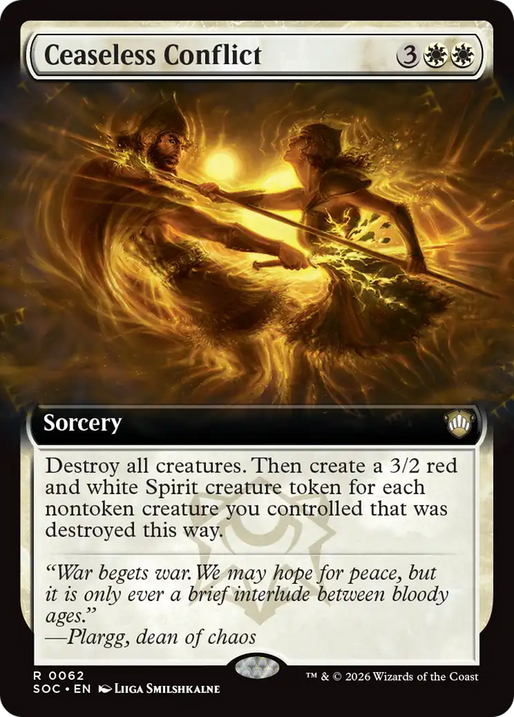 Ceaseless Conflict (Extended Art) [Secrets of Strixhaven Commander] | Card Merchant Takapuna