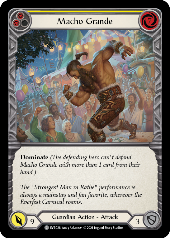 Macho Grande (Yellow) [EVR028] (Everfest)  1st Edition Normal | Card Merchant Takapuna