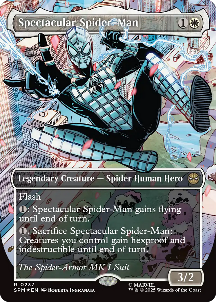 Spectacular Spider-Man (0237) (Borderless) (Textured Foil) [Marvel's Spider-Man] | Card Merchant Takapuna