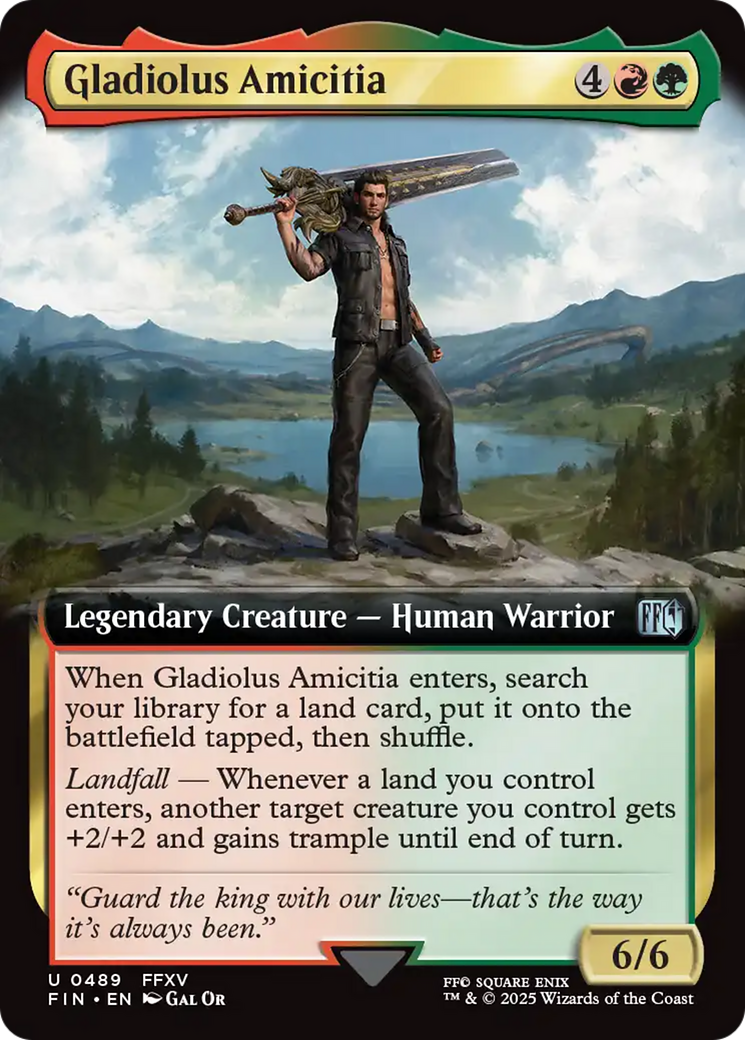 Gladiolus Amicitia (Extended Art) [FINAL FANTASY] | Card Merchant Takapuna