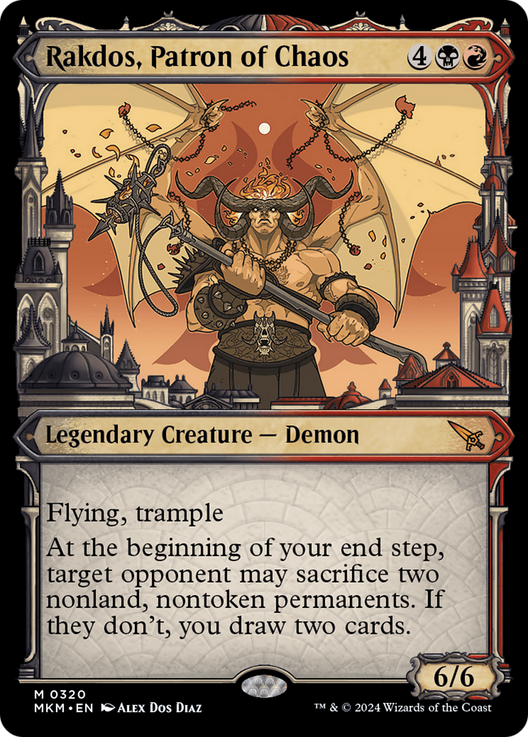 Rakdos, Patron of Chaos (Showcase) (0320) [Murders at Karlov Manor] | Card Merchant Takapuna