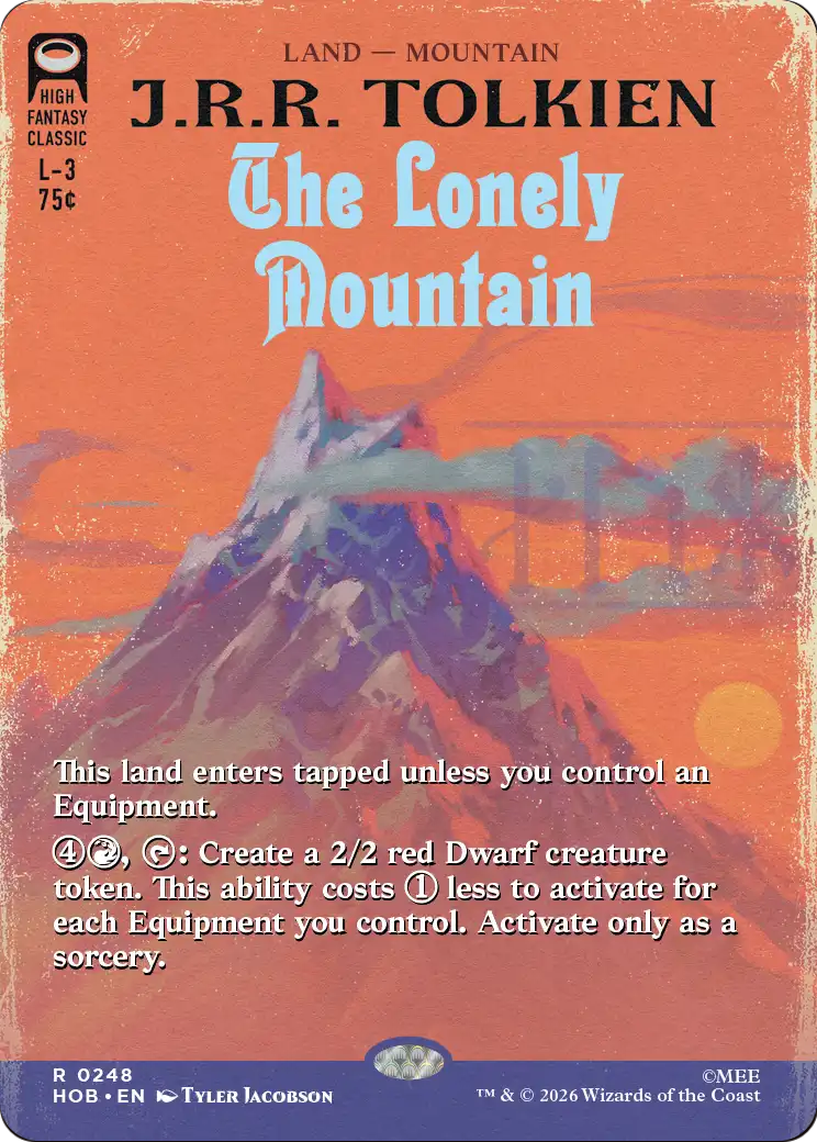 The Lonely Mountain (Borderless) (0248) [The Hobbit] | Card Merchant Takapuna