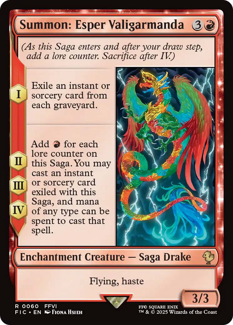 Summon: Esper Valigarmanda [FINAL FANTASY Commander] | Card Merchant Takapuna