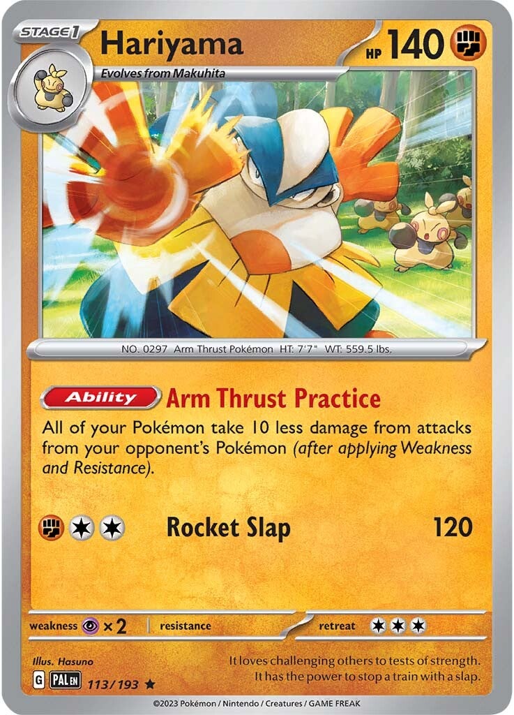 Hariyama (113/193) [Scarlet & Violet: Paldea Evolved] | Card Merchant Takapuna