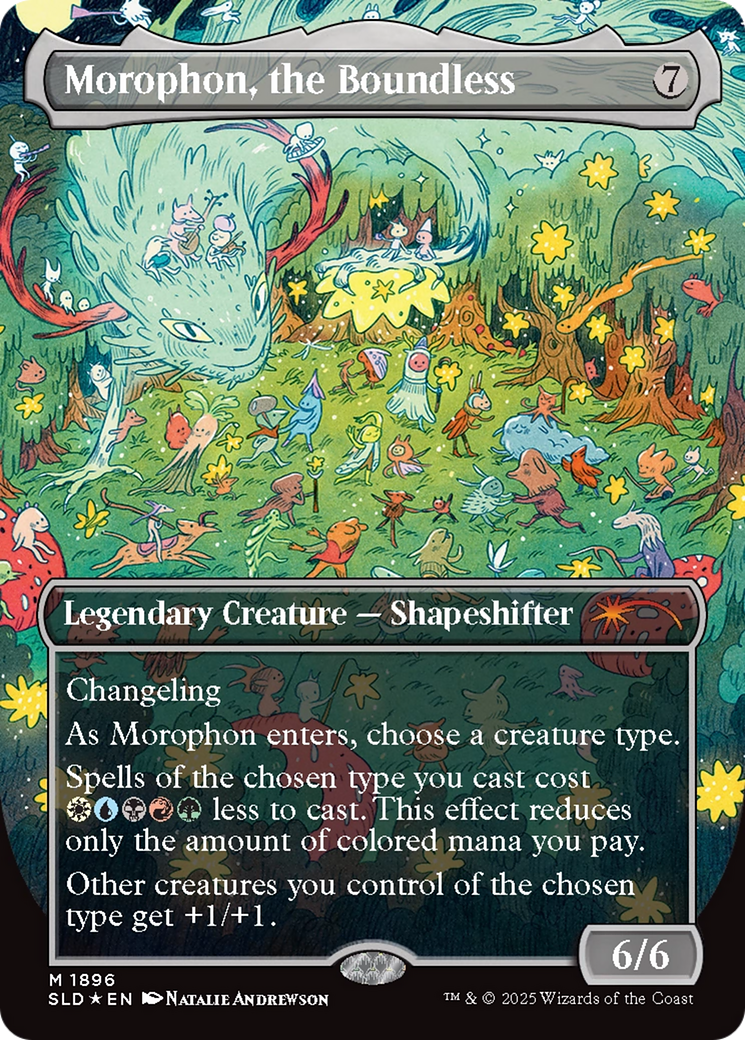 Morophon, the Boundless (Display Commander) - Thick Stock (Double Rainbow Foil) [Secret Lair Drop Series] | Card Merchant Takapuna