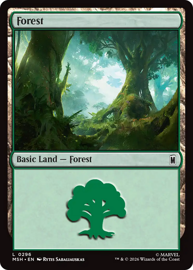 Forest (0296) [Marvel Super Heroes] | Card Merchant Takapuna
