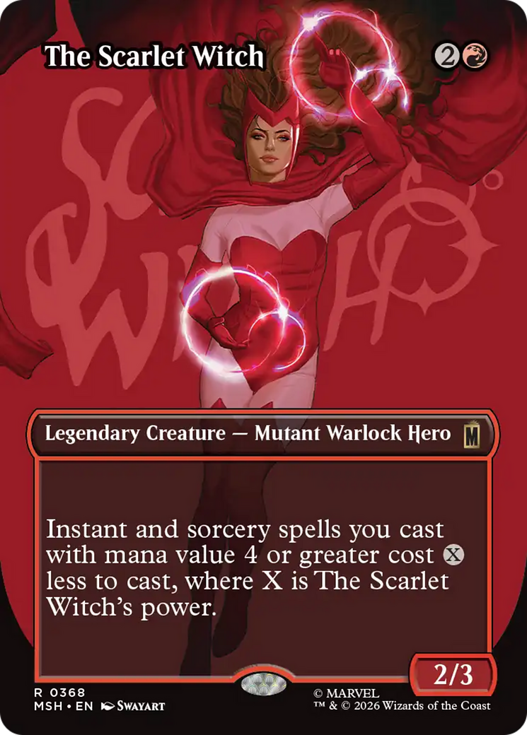 The Scarlet Witch (Borderless) [Marvel Super Heroes] | Card Merchant Takapuna