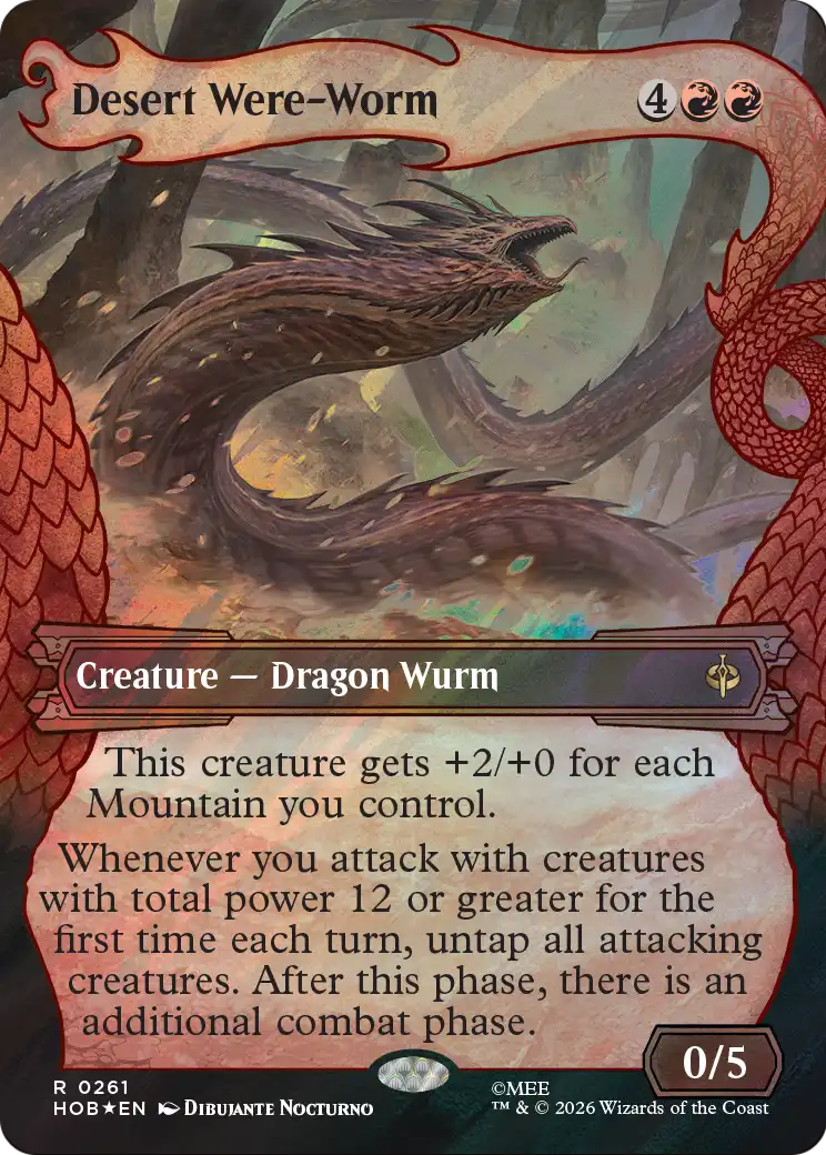 Desert Were-Worm (Showcase) (Surge Foil) [The Hobbit] | Card Merchant Takapuna