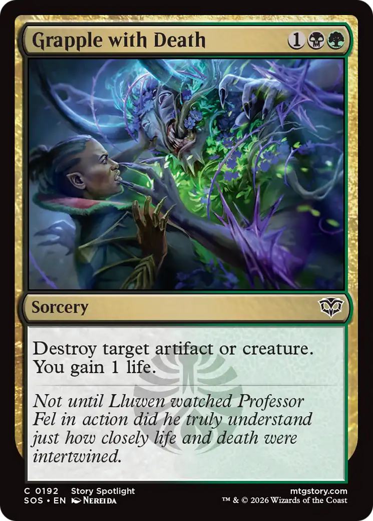 Grapple with Death [Secrets of Strixhaven] | Card Merchant Takapuna