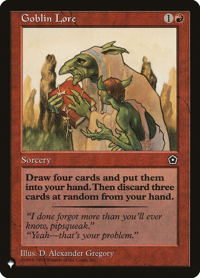 Goblin Lore [The List] | Card Merchant Takapuna