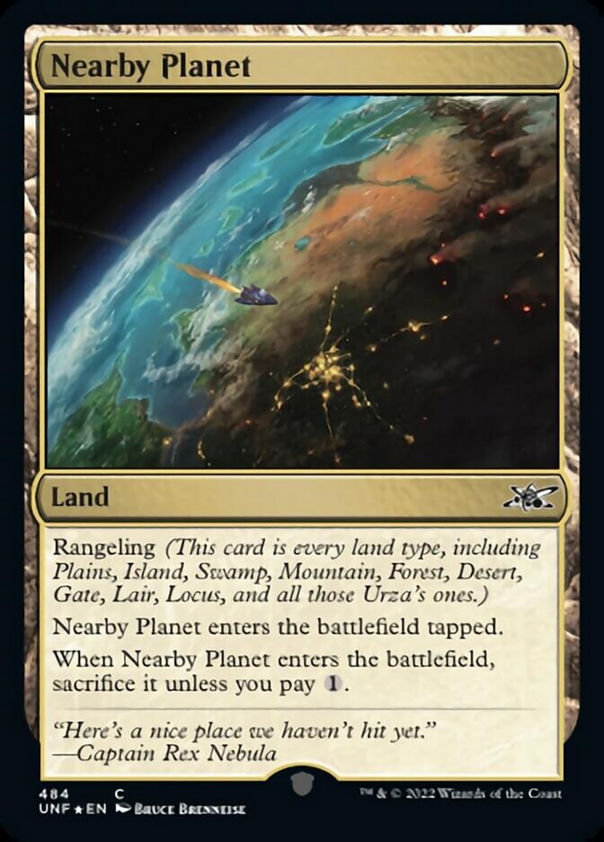 Nearby Planet (Galaxy Foil) [Unfinity] | Card Merchant Takapuna