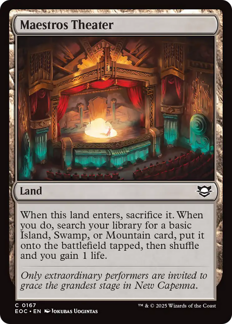 Maestros Theater [Edge of Eternities Commander] | Card Merchant Takapuna