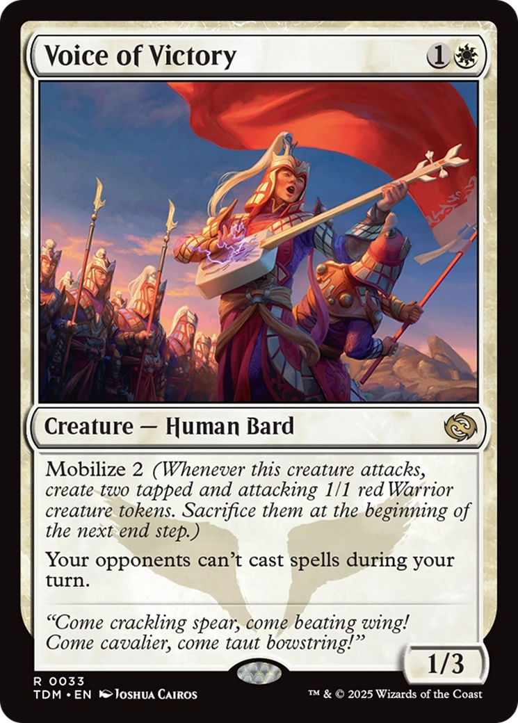 Voice of Victory [Tarkir: Dragonstorm] | Card Merchant Takapuna