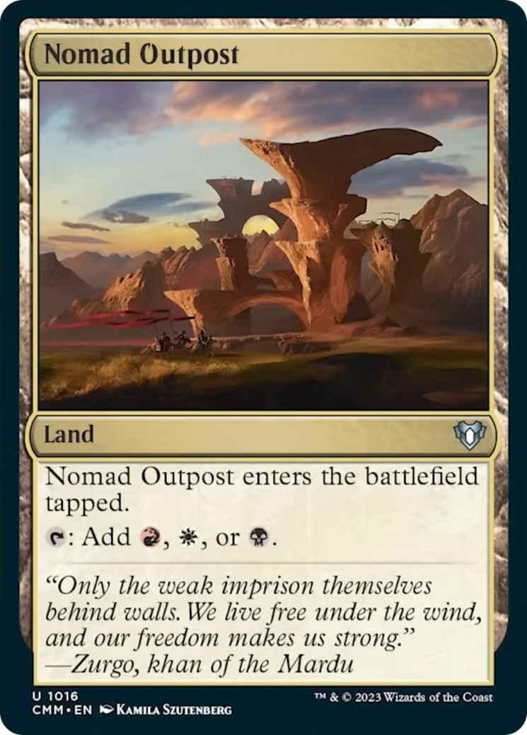 Nomad Outpost [Commander Masters] | Card Merchant Takapuna