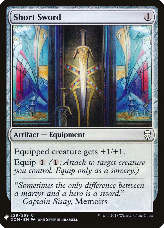 Short Sword [Mystery Booster] | Card Merchant Takapuna