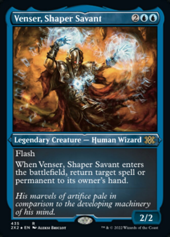 Venser, Shaper Savant (Foil Etched) [Double Masters 2022] | Card Merchant Takapuna