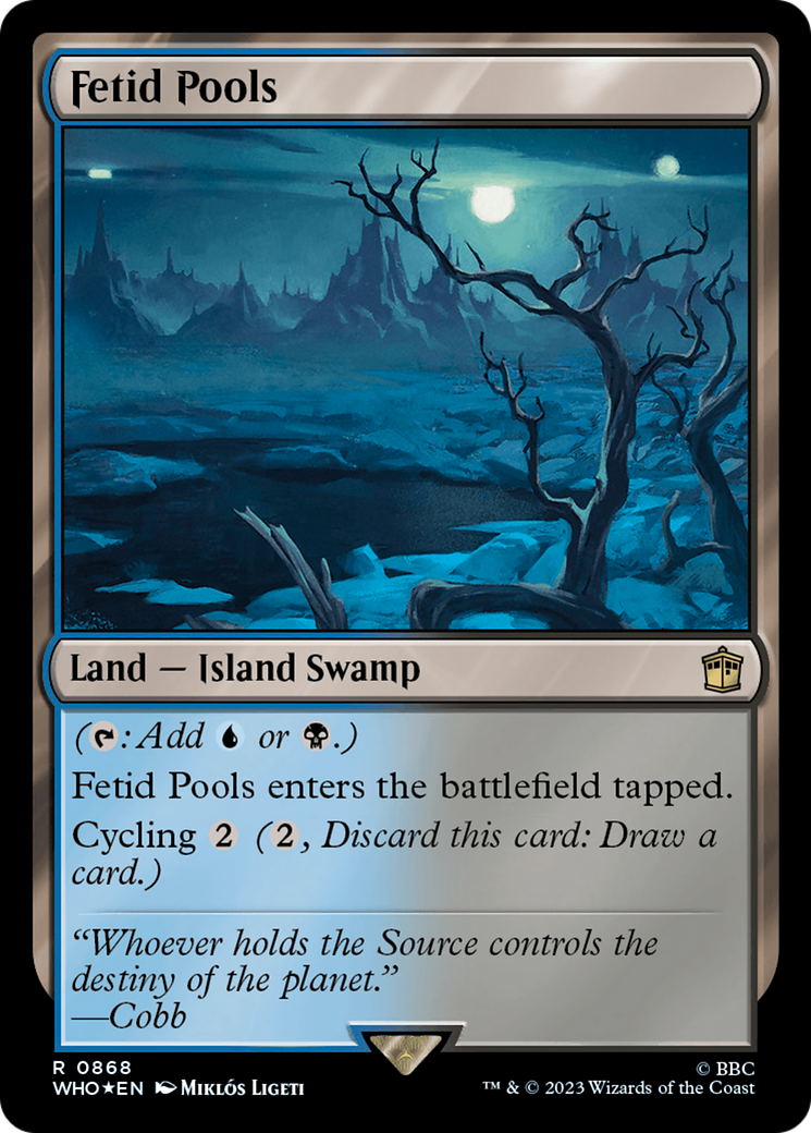 Fetid Pools (Surge Foil) [Doctor Who] | Card Merchant Takapuna