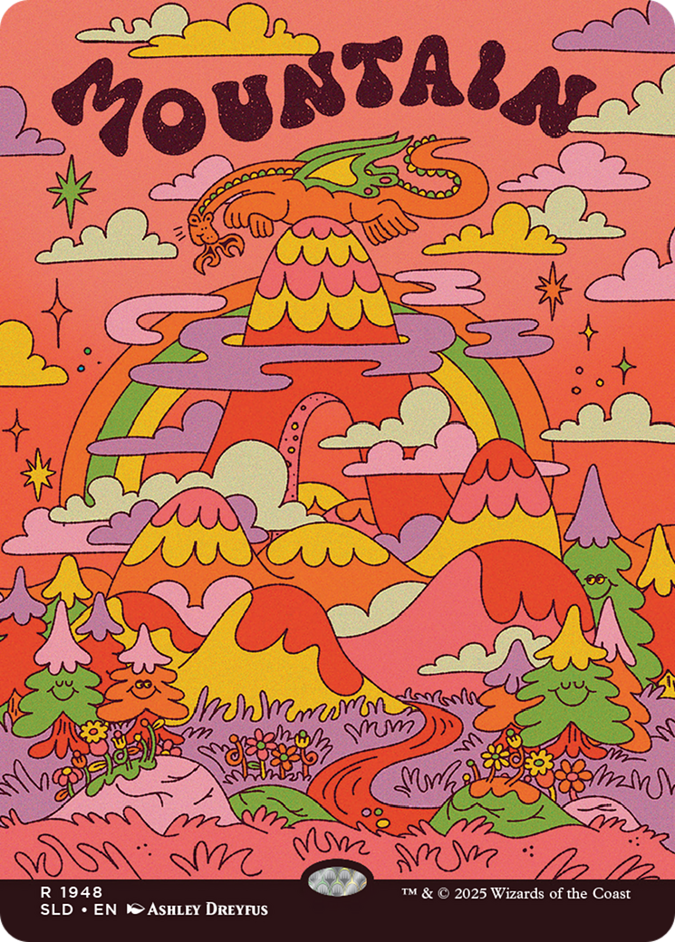 Mountain (1948) (Rainbow Foil) [Secret Lair Drop Series] | Card Merchant Takapuna