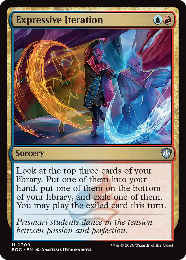 Expressive Iteration [Secrets of Strixhaven Commander] | Card Merchant Takapuna