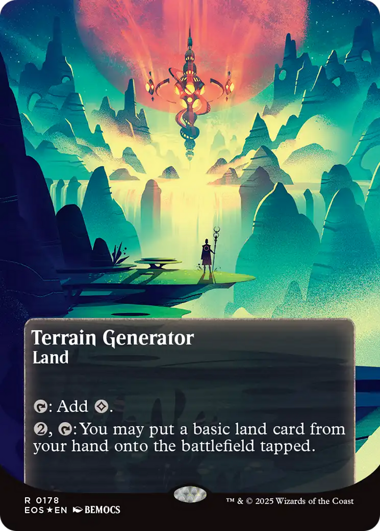 Terrain Generator (0178) (Borderless) (Galaxy Foil) [Edge of Eternities: Stellar Sights] | Card Merchant Takapuna