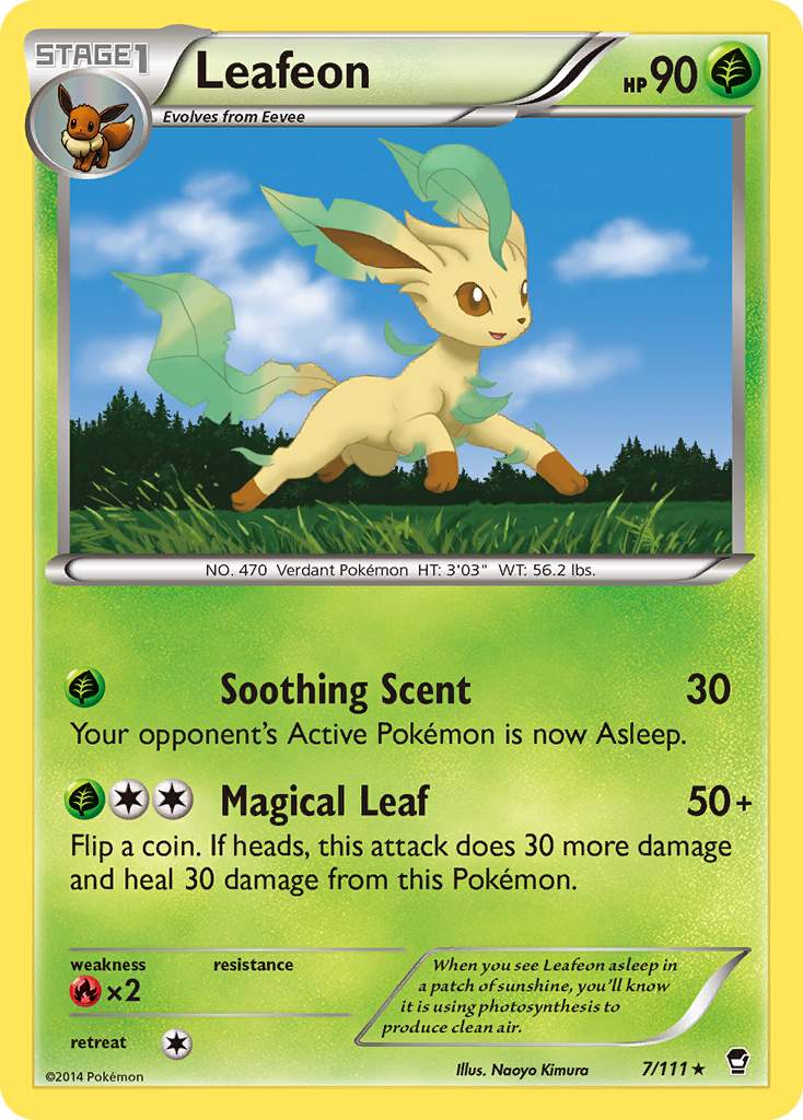 Leafeon (7/111) [XY: Furious Fists] | Card Merchant Takapuna