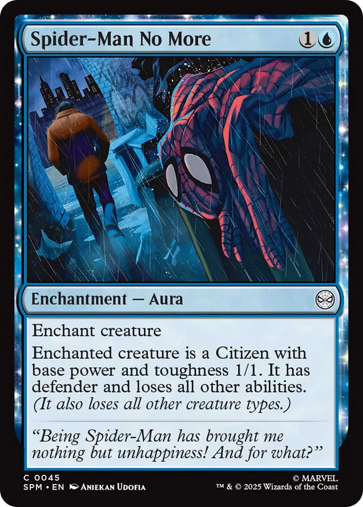 Spider-Man No More [Marvel's Spider-Man] | Card Merchant Takapuna