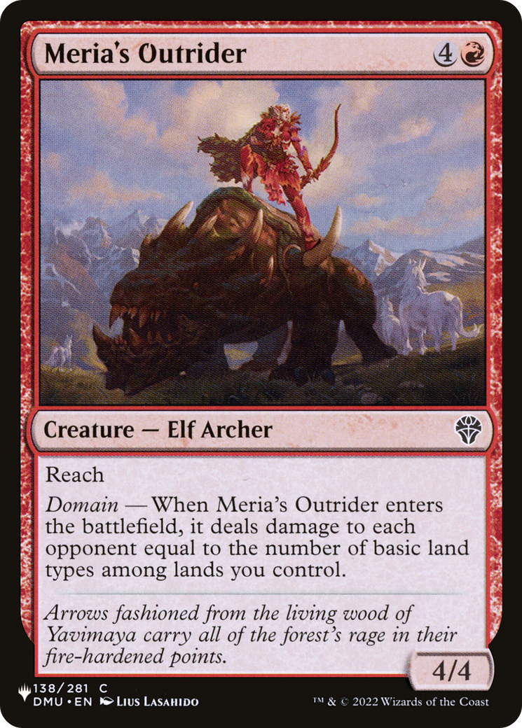 Meria's Outrider [The List] | Card Merchant Takapuna