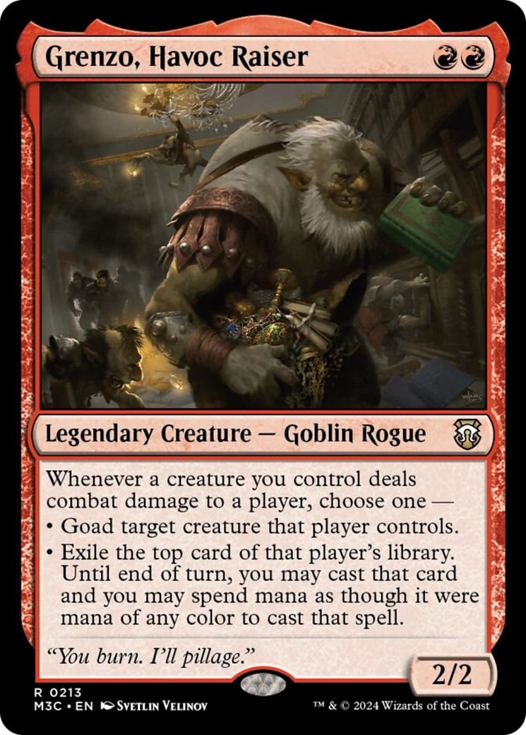 Grenzo, Havoc Raiser (Ripple Foil) [Modern Horizons 3 Commander] | Card Merchant Takapuna