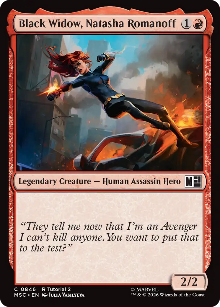 Black Widow, Natasha Romanoff (0846) [Marvel Super Heroes Commander] | Card Merchant Takapuna