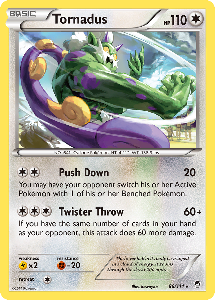 Tornadus (86/111) [XY: Furious Fists] | Card Merchant Takapuna